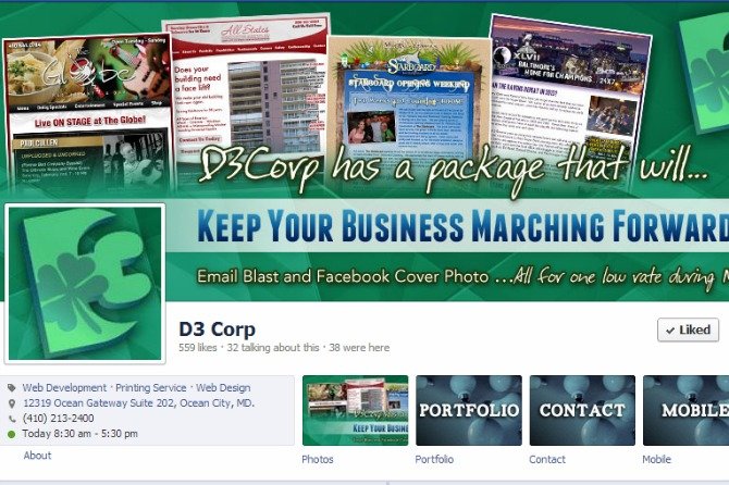 D3Corp Facebook Page