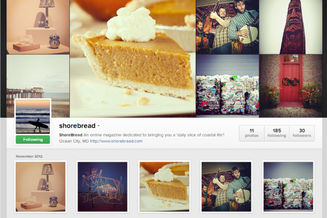 ShoreBread Instagram Profile