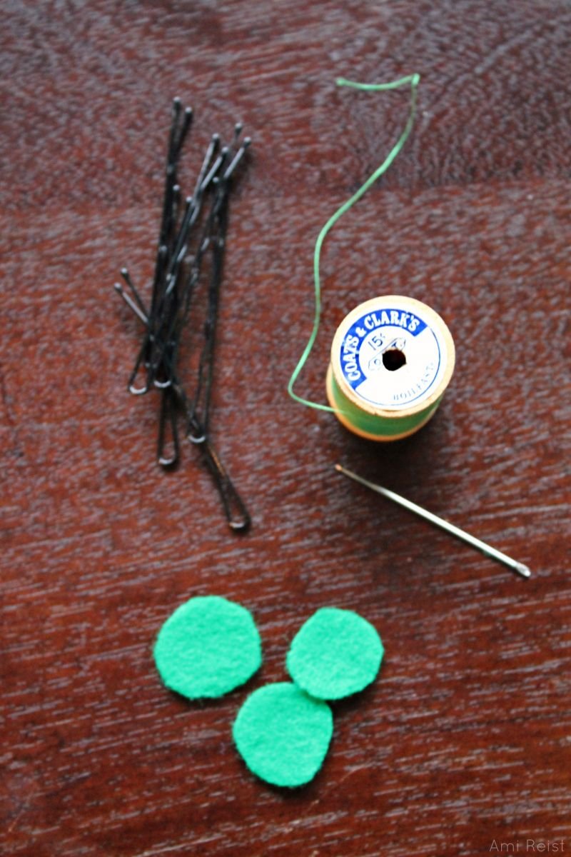 Clover St Patrick's Day Hair Pin DIY