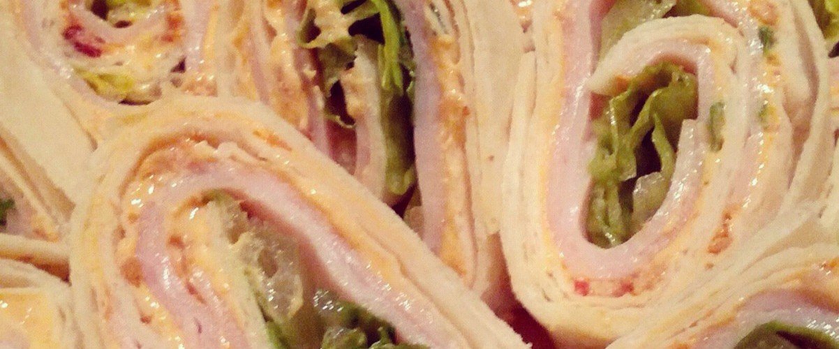 George's Mixes Turkey Bacon Pinwheel Wrap Recipe by Greg David