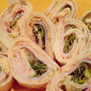 George's Mixes Turkey Bacon Pinwheel Wrap Recipe by Greg David