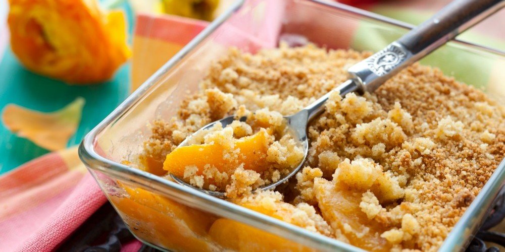 Peach Crisp Recipe by Vicki Barrett