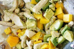 California Grilled Chicken Avocado and Mango Salad Recipe