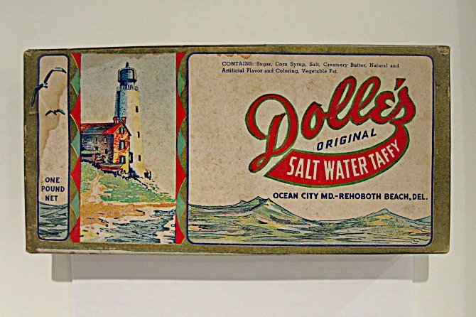 Vintage Dolles Salt Water Taffy Candy Box 1930s - Rehoboth Beach DE