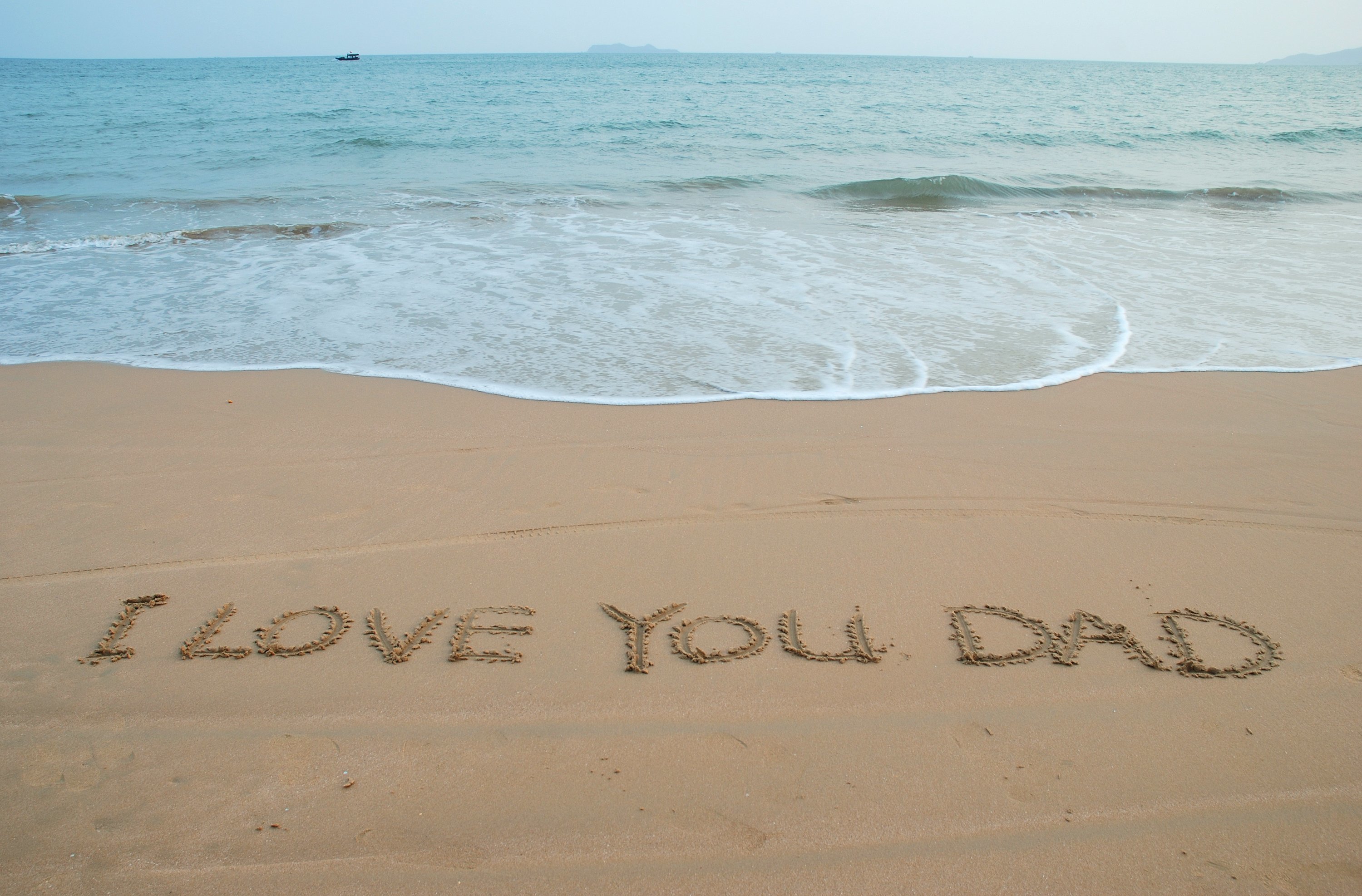 beach sand writing