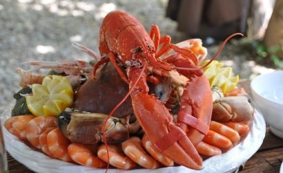 Lobster on Seafood Platter