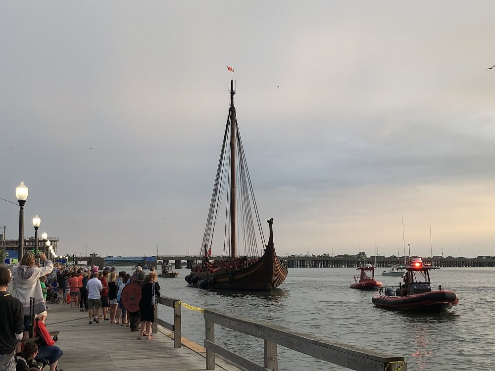 Draken Viking Ship Docks in Ocean City Shorebread