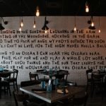 motivational quotes on restaurant wall