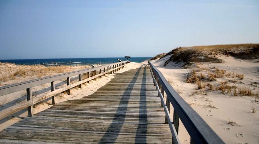 boardwalk leading to the beach